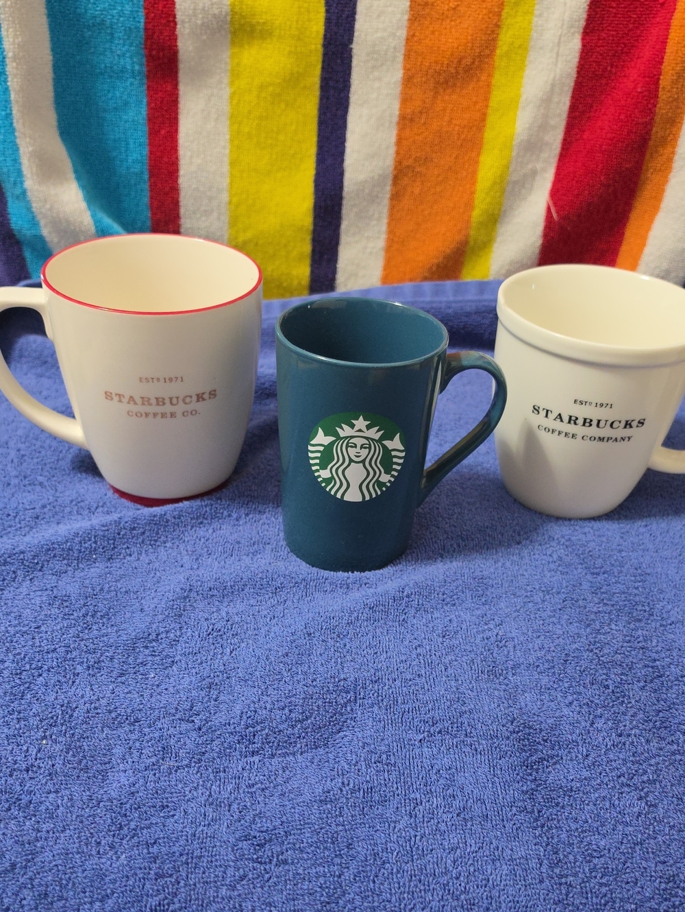 Starbucks Coffee Mug Collection Lot of 3 Vintage Mugs